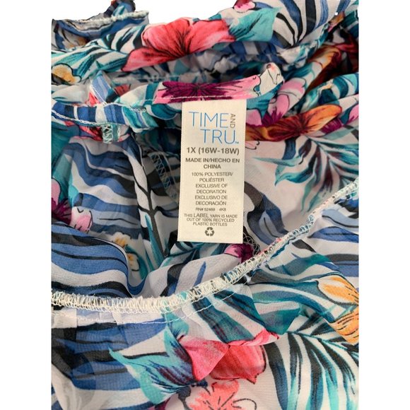 Floral Print Swim Cover-Up - Picture 4 of 5